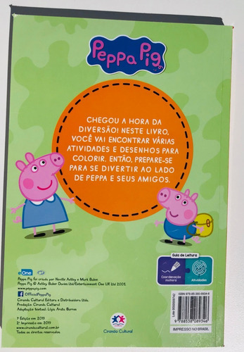 Imagem 3 de 6 de Livro De Atividades Para Colorir Infantil 365 Peppa Pig