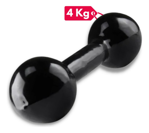 Halter 4 Kg Bola Emborrachado - Peso De Academia Musculação
