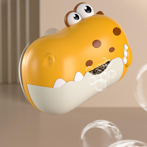 Toy Child Bath Dinosaur Bath Bubble Tool Com Fortes Amarelo