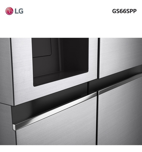 Imagen 9 de 9 de Refrigerador Inverter 637l LG Gs66spp