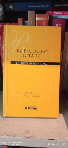 Libro Romancero Gitano. Federico García Lorca