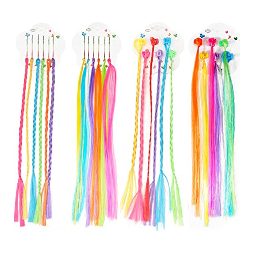 Hifot Hair Braid Extensiones Con Clip Para Niños, 8w3bq