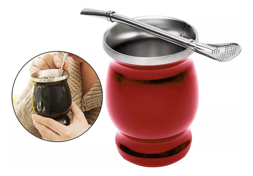 Taza De Té De Calabaza De Acero Inoxidable Mate De Doble Par