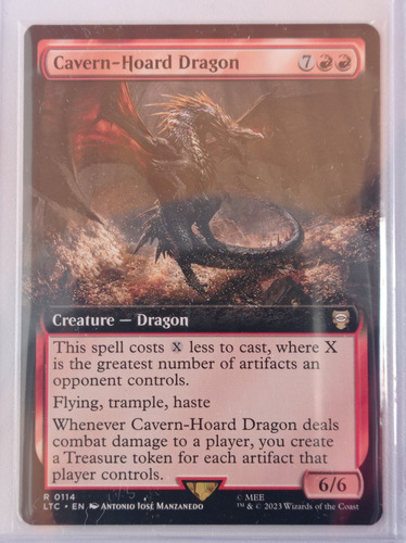 Carta Magic Cavern-hoard Dragon [middle Earth] Mtg Extended