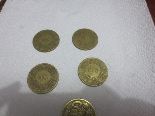 Monedas De Sol Del Perú Antiguas De 1943 A 1948