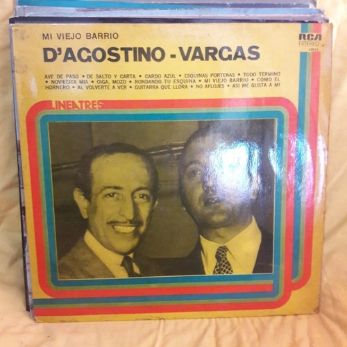 Vinilo Angel D Agostino Angel Vargas Mi Viejo Barrio T2 