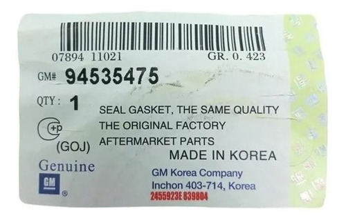 Estopera Cigueñal Trasera Spark Original Gm Matiz