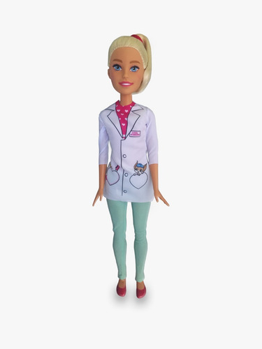 Boneca Barbie Veterinária Articulada Original Grande 65 Cm
