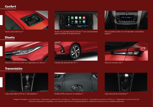 Imagen 11 de 15 de Toyota Yaris 1.5 107cvt Xls Pack 5 P -junio 2023-