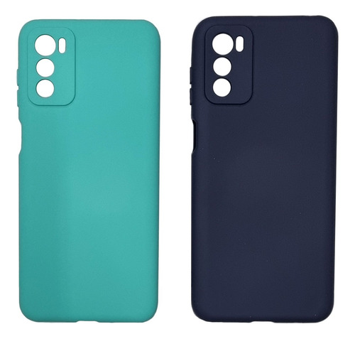 Funda Silicona Con Felpa Para Motorola Moto G42 + Glass 9d