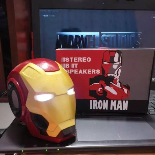 Caixinha Bluetooth Do Homem De Ferro- Conexões Cor Vermelho 110v/220v