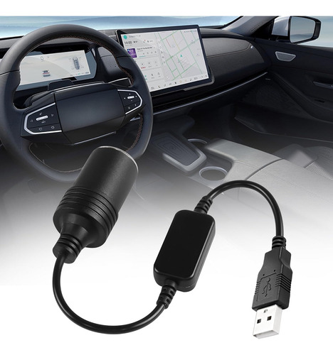 Convertidor Usb 5v A 12 V Para Encendedor Mechero De Auto