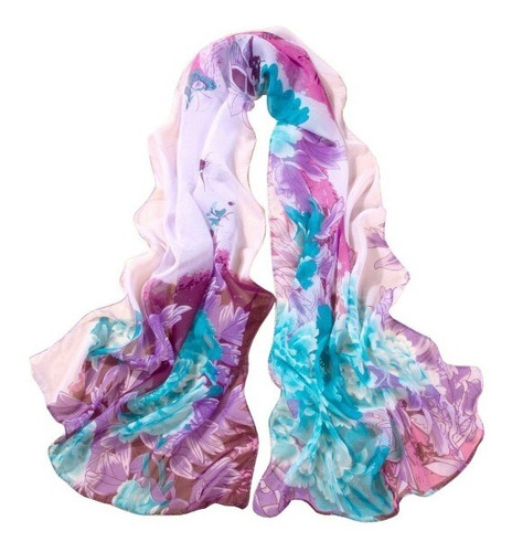 Chalina Pashmina Para Dama Estampado Flores