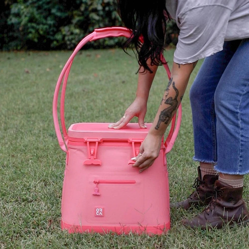 Hielera Orca Wanderer Tote Para 18 Latas Rosa Blush