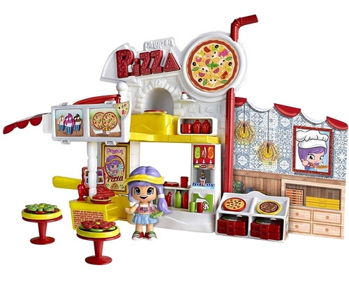 Set Pizzería Con 1 Figura Muñeca Y Accesorios Pizza Pinypon