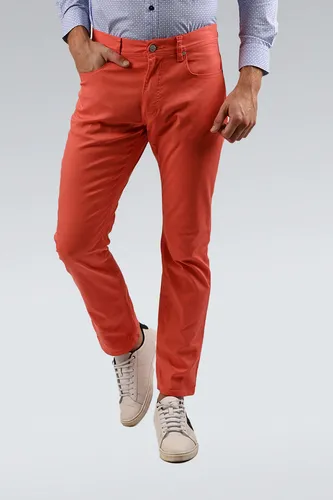 Pantalón Jogger De Vestir Naranja-ladrillo Para Mujer