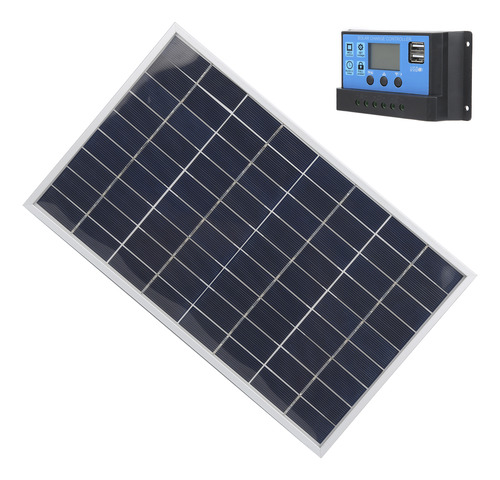 Panel Solar Policristalino 15w 18v 12v/24v Controlador Pwm