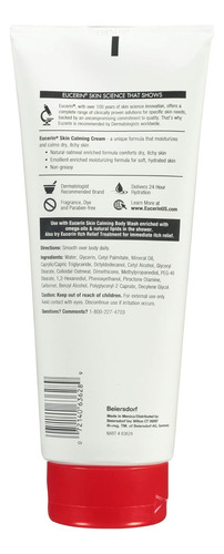 Creme Calmante Para Pele Eucerin - Loção Corporal Completa P