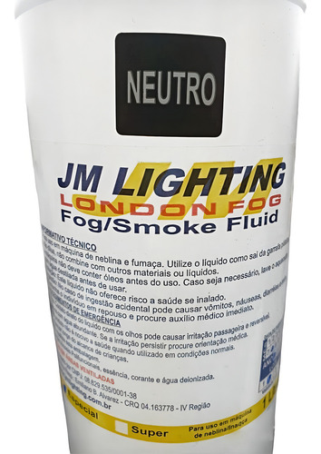 Líquido Fluído Para Máquina De Fumaça Neutro Jm Lighting