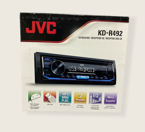 Imagen 5 de 5 de Reproductor Jvc Kd-r492 Mp3 Usb Tuner Aux Android
