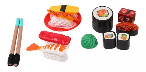 6 Unidades Simulação De Sushi Jogos De Cozinha Acessórios Para Festas  Brinquedos Comida Japonesa Para Decoração Comida Em Mini Verso Modelo De Comida  Japonesa Doce Frango Frito Pvc