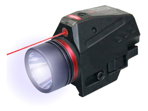 Linterna Táctica Led Y Laser Rojo Riel 20mm St-la02 Modelo