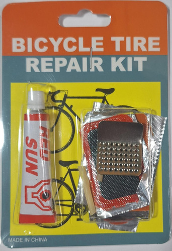 Kit Set Juego De Parche Para Reparación Bicicleta, Moto