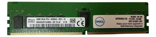 Memória para Servidor Dell 16GB 3200mhz Rdimm SNPM04W6C/16G Cor Verde