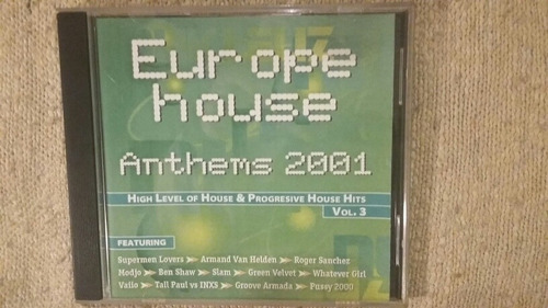 Cd Europe House Anthems 2001 Vol. 3 Excelente ! 