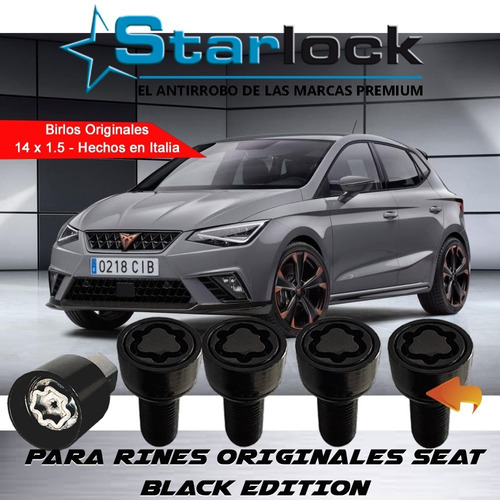 Kit Tuercas Antirrobo 14 X 1.5  Volkswagen  Seat Ibiza