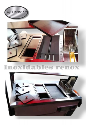 Carro De Hot Dog En Acero Inoxidable Modelo F