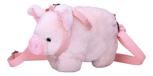 D Piggy Crossbody Bag Soft Stuffed Piggy Plush Doll Toy