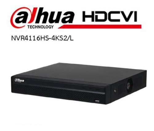 Nvr De 16 Canales Dahua 4k Con Smart H.265 Nvr4116hs-4ks2/l