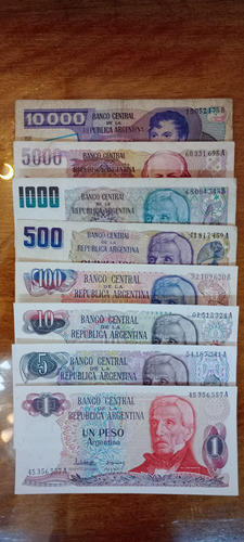 Billetes Argentinos Peso Argentino 1983-85serie 8 U. N824