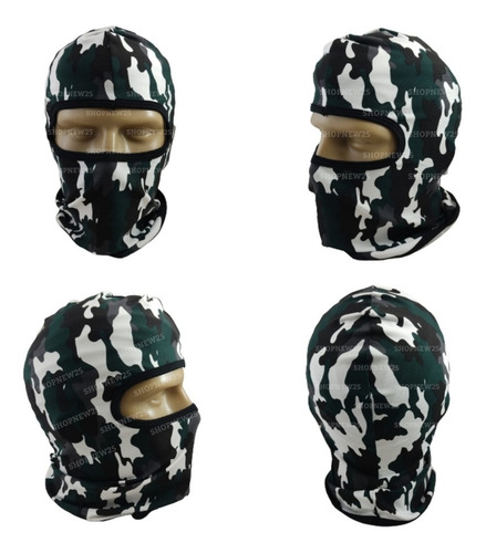 Touca Gorro Ninja Camuflada Protetor Pescoço Camuflada Un