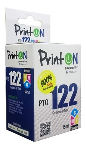 Imagen 2 de 3 de Cartucho Hp 122xl Negro 1000 2050 3050 25v