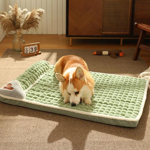 Cómoda Cama Para Mascotas, Alfombrilla Para L Verde L