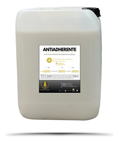 Antiadherente En Gel Para Máquina Tortilladora 1/19