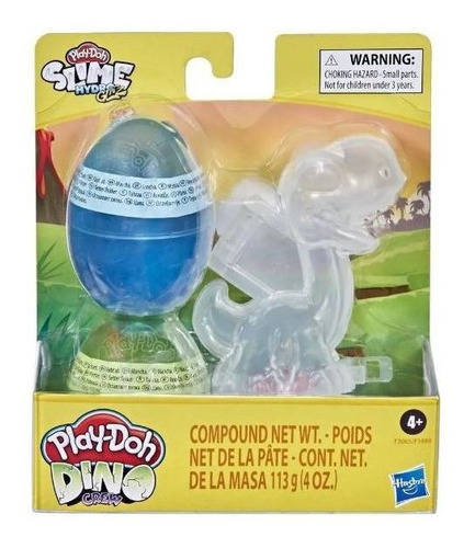 Slime Play Doh Dinossauro Ovo E Esqueleto Colorido Hasbro