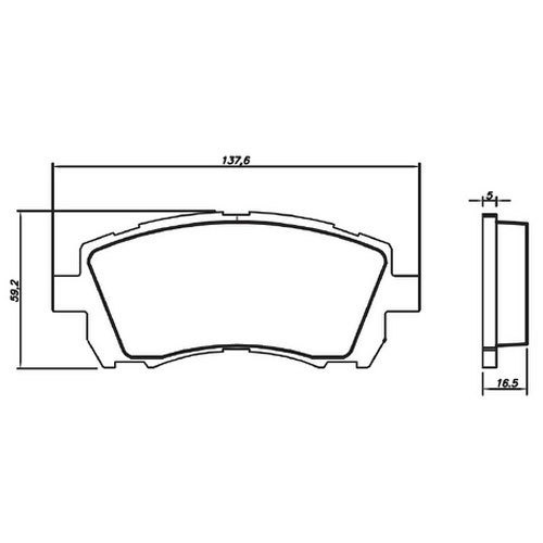 Imagem 3 de 3 de Pastilha De Freio Dianteira Para Subaru Forester 2.0 Est.4x4