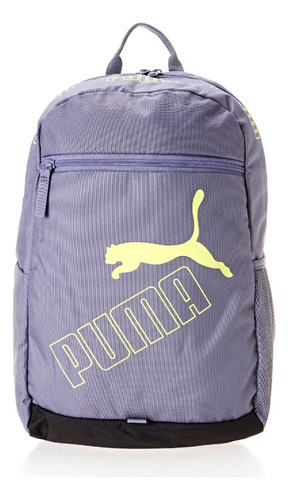 Mochila Masculina E Feminina Phase 2 Backpack Puma Cor Cinza-escuro Desenho do tecido Liso