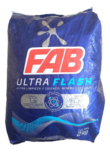 Jabon Fab Ultra Flash De 2 Kg - g a $15