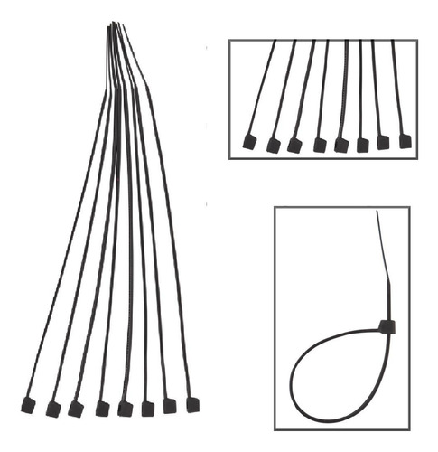 Abraçadeira Nylon Eda 3,6x150mm - 100 Un - Organização