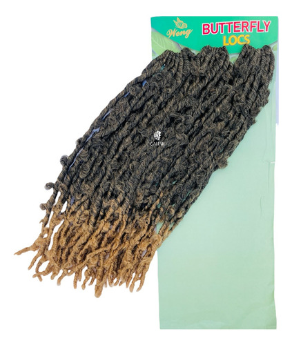 Combo de pelo sintético Butterfly Locs, 60 cm, color pasto negro con miel californiana 1/27