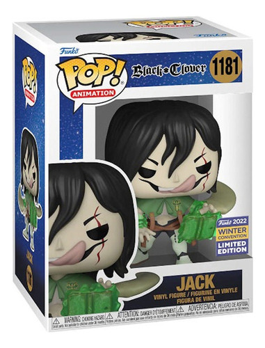 Funko Pop Black Clover Jack Ccxp Exclusive #1181