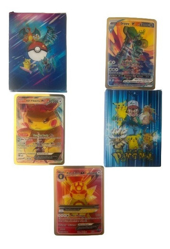 Kit De Cartas 3d Pokemon Magicas Metalizadas Album Incluido