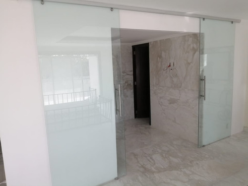 Cancel De Baño Vidrio Templado De 6mm, Modelo Slider 70 1m