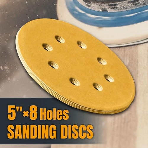 Powertec 50 Discos De Lijado 5 Pulgadas 8 Agujeros 150