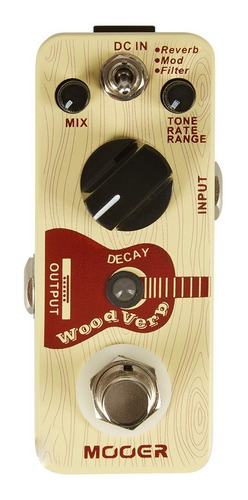 Mooer Woodverb Pedal Reverb Guitarra Acustica