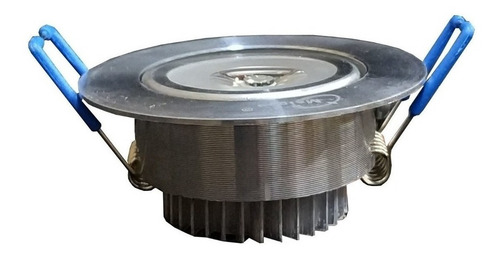 Imagen 3 de 3 de Lampara Led Empotrable 1w Satinada Plafon Bote 5cm Mgdir1